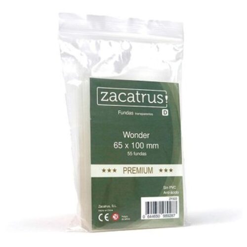 Fundas protectoras de cartas Wonder Premium 65x100mm pack 55 unidades