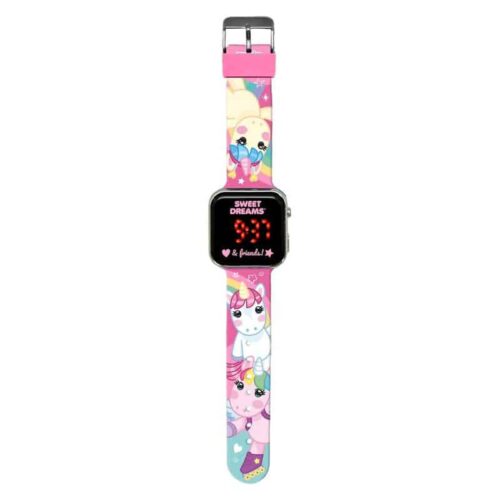 Reloj digital LED Sweet Dreams & Friends con correa ilustrada KL11606