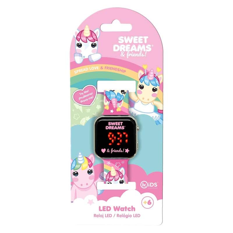 Reloj digital LED Sweet Dreams & Friends con correa ilustrada KL11606 - Imagen 2