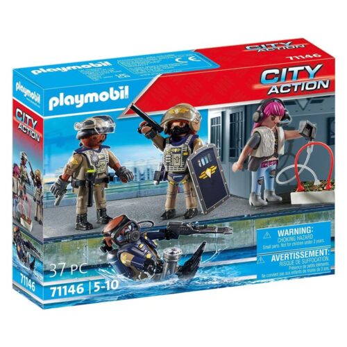 Playmobil 71146 City Action set de figuras Fuerzas Especiales y villano