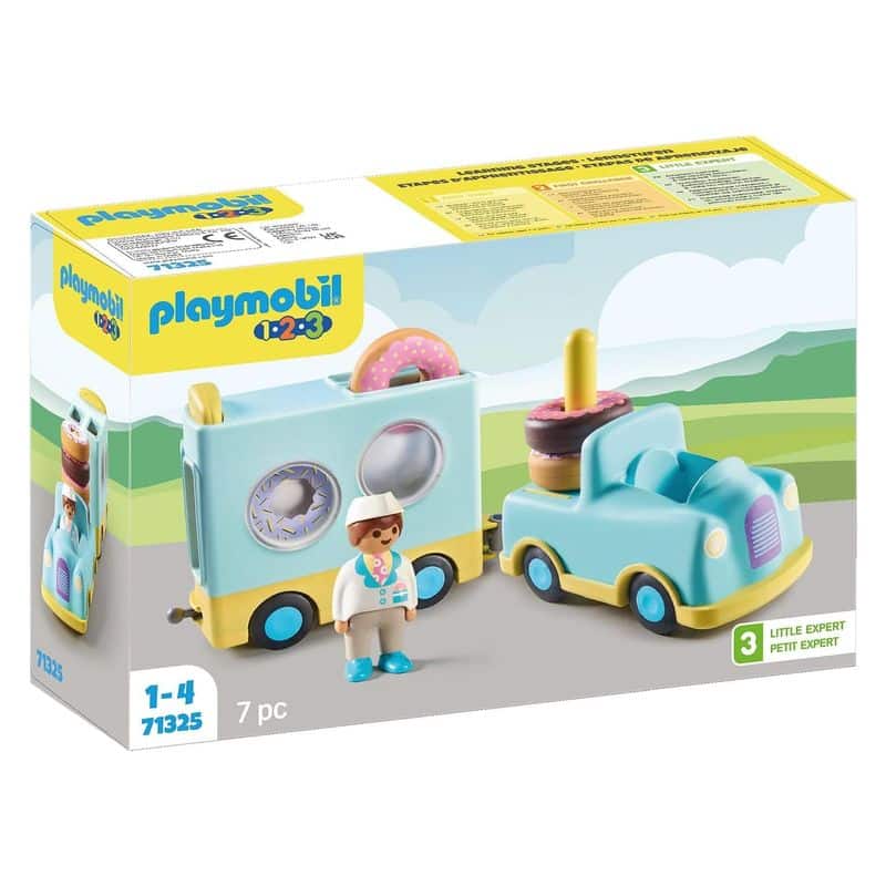 Playmobil 71325 Camión de Donuts apilado con remolque colección 123 - Imagen 2