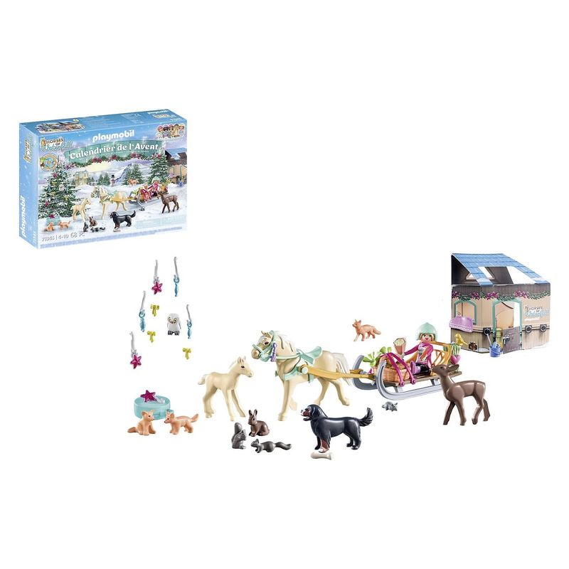 Playmobil 71345 Calendario de adviento paseo en trineo con sorpresas - Imagen 2