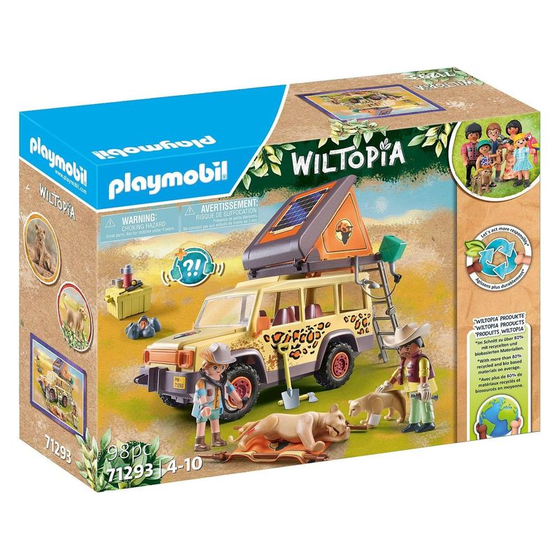 Playmobil 71293 Wiltopia Vehículo todoterreno animales en la Sabana
