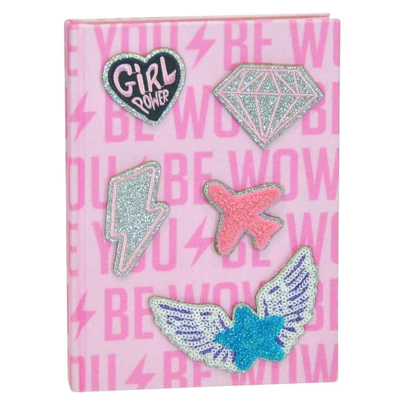 WOW libreta A5 color rosa y parches intercambiables WOW00073 Kids Euroswan