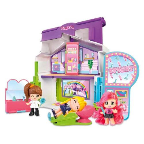 Pinypon Profesionales 3 en 1 escuela convertible en peluquería o cocina