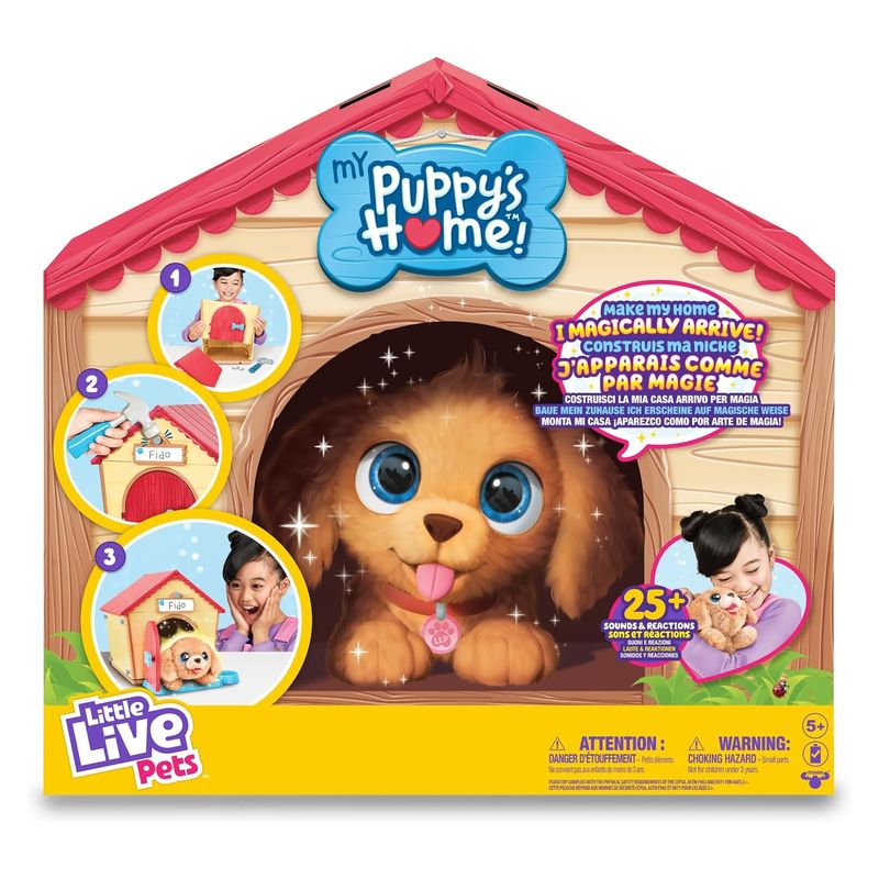 Mascota interactiva My Puppy's Home! más de 25 sonidos y reacciones