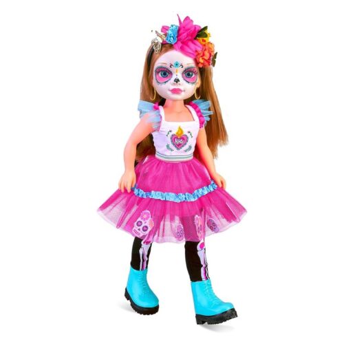 Muñeca Nancy Catrina traje tradicional del Día de Muertos de México
