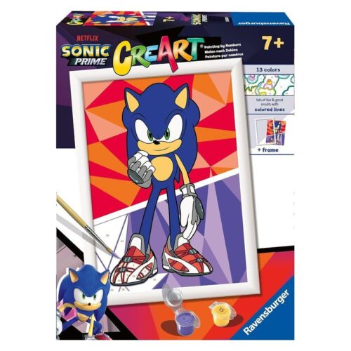 Kit de pintura infantil Sonic Prime CreArt Serie D 23682 RAVENSBURGE
