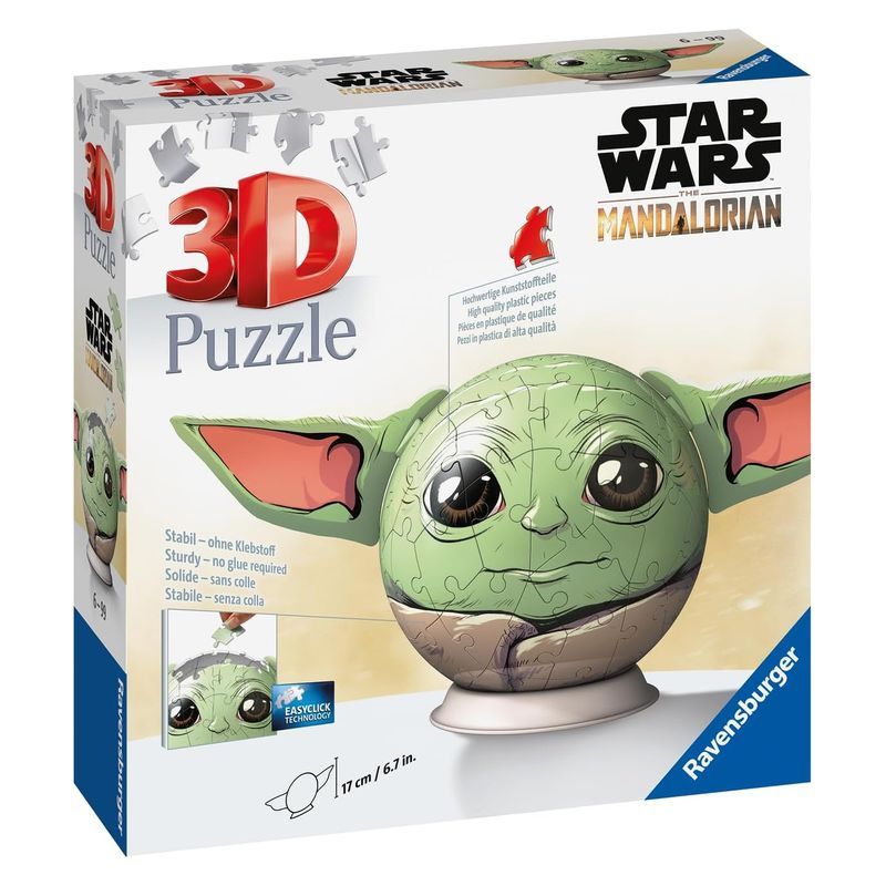 Puzzle 3D Star Wars El Mandaloriano personaje Grogy Ravensburger 11556 - Imagen 2