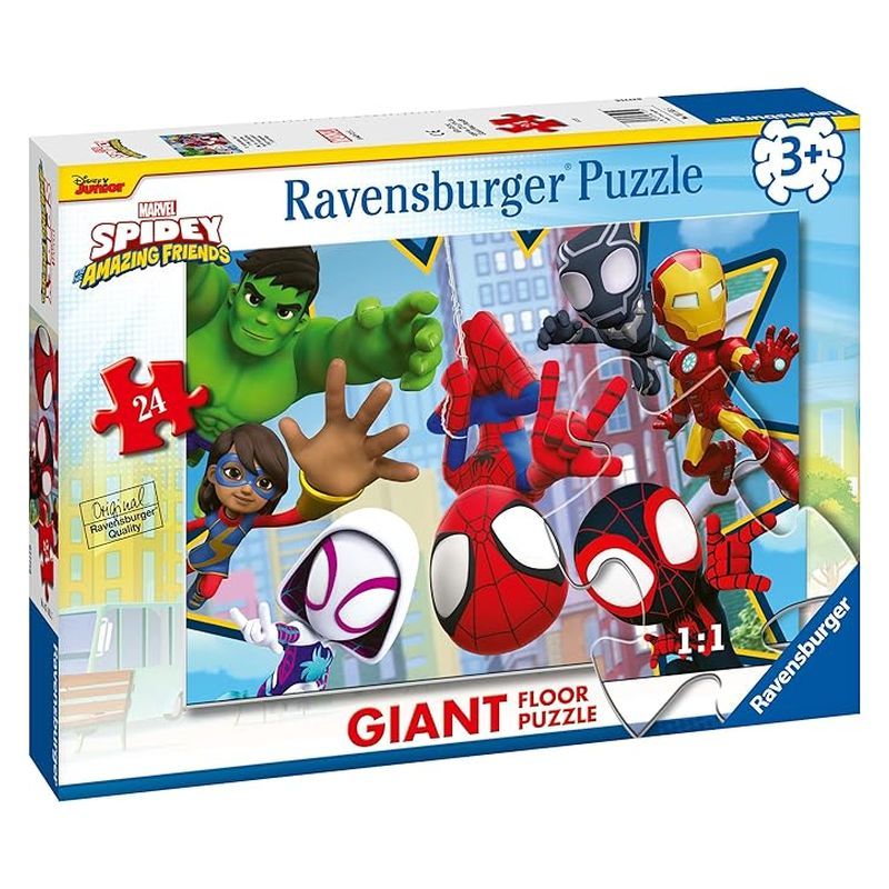 Puzzle infantil 24 piezas Spidey y sus increíbles amigos Ravensburger 3182