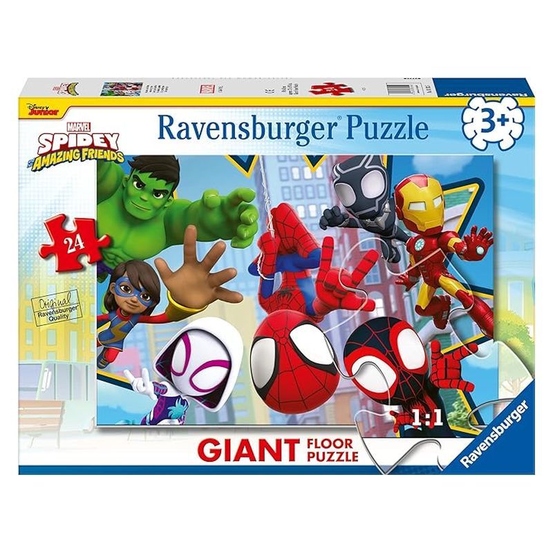 Puzzle infantil 24 piezas Spidey y sus increíbles amigos Ravensburger 3182 - Imagen 2