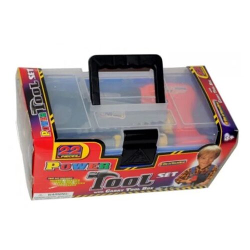 Caja de herramientas pequeña de juguete para niños 22 piezas 23-545