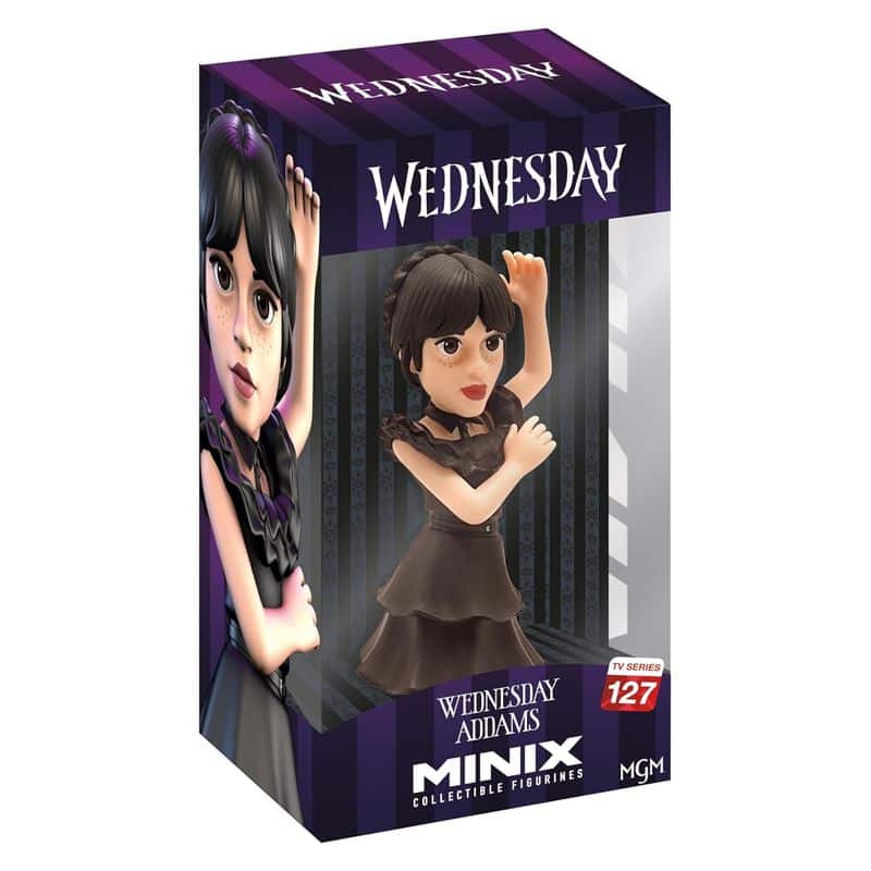 Figura MINIX Miércoles Addams (Wednesday) 12cm coleccionable Bandai - Imagen 3