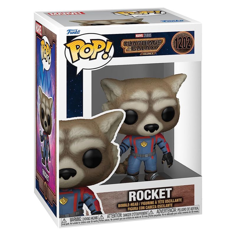 Funko POP! Guardianes de la Galaxia 1202 Rocket figura completa vinilo - Imagen 2