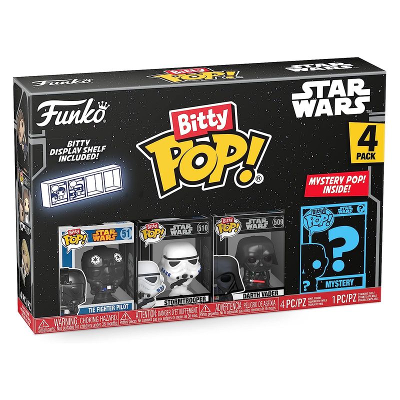 Funko POP! Bitty Stars Wars Pack de figuras TIE Fighter Pilot 2,3cm