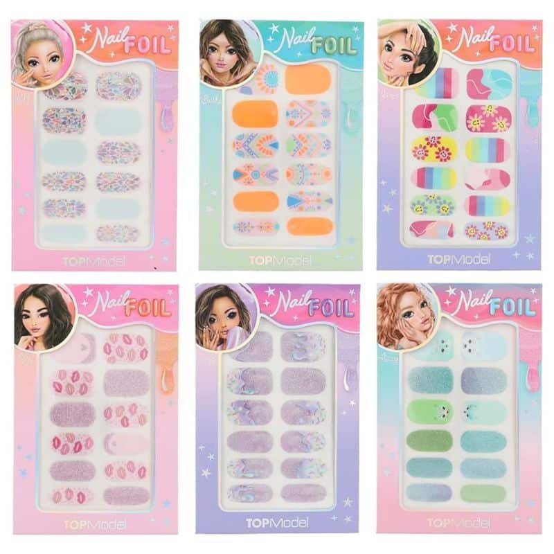 Láminas de uñas TOP Model multicolor diferentes diseños 12065 Depesche