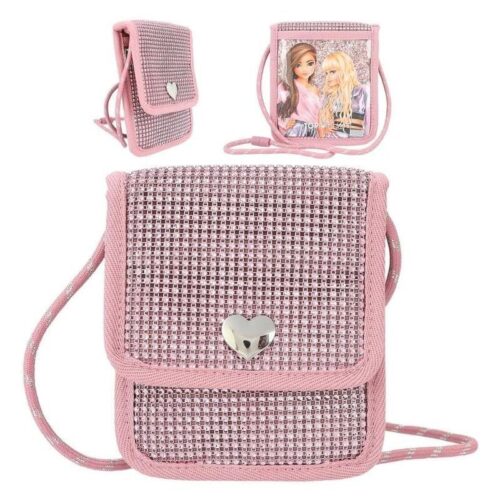 Monedero colgante TOP Model rosa con corazón brillante 12524 Depesche