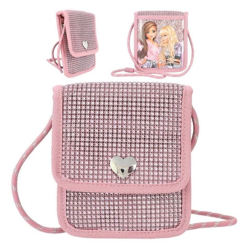 Monedero colgante TOP Model rosa con corazón brillante 12524 Depesche