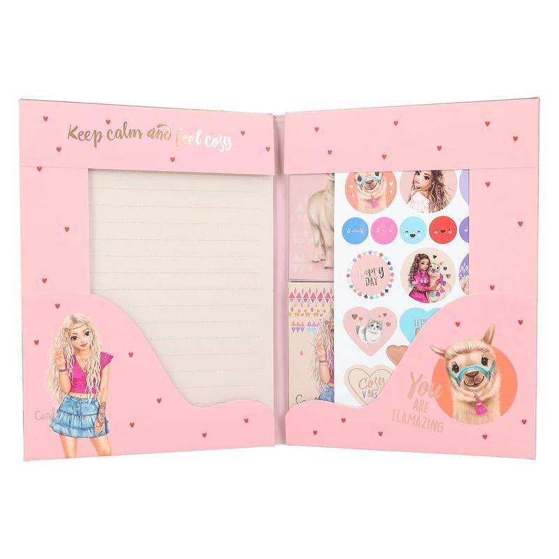 Juego de papel de cartas TOP Model Cosy 24 folletos 12715 Depesche - Imagen 2