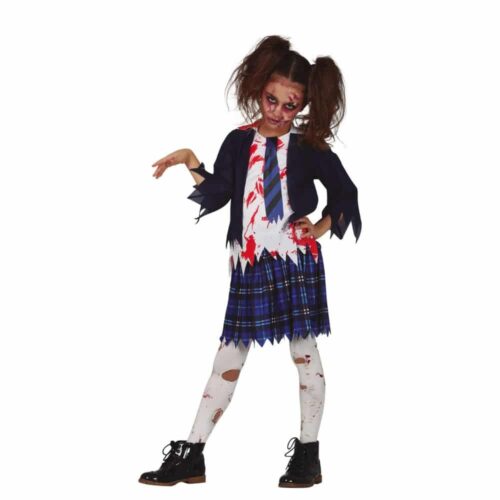 Disfraz infantil de zombie estudiante talla 7-9 años 77044 GUIRCA