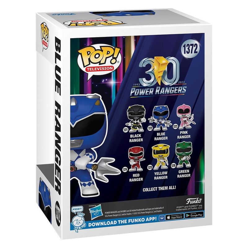 Funko POP! Television 1372 Power Rangers 30 aniversario Blue Ranger - Imagen 3