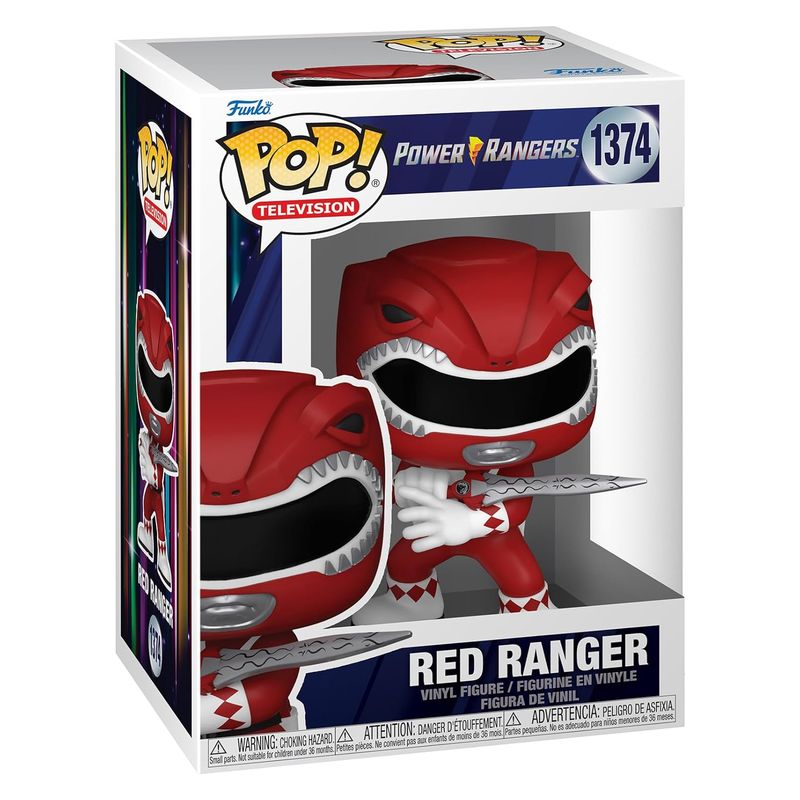Funko POP! Television 1374 Power Rangers 30 aniversario Red Ranger - Imagen 2