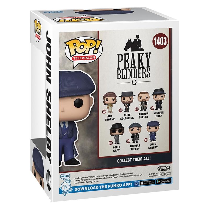 Funko POP Television 1403 Peaky Blinders John Shelby vinilo FFK75288 - Imagen 3