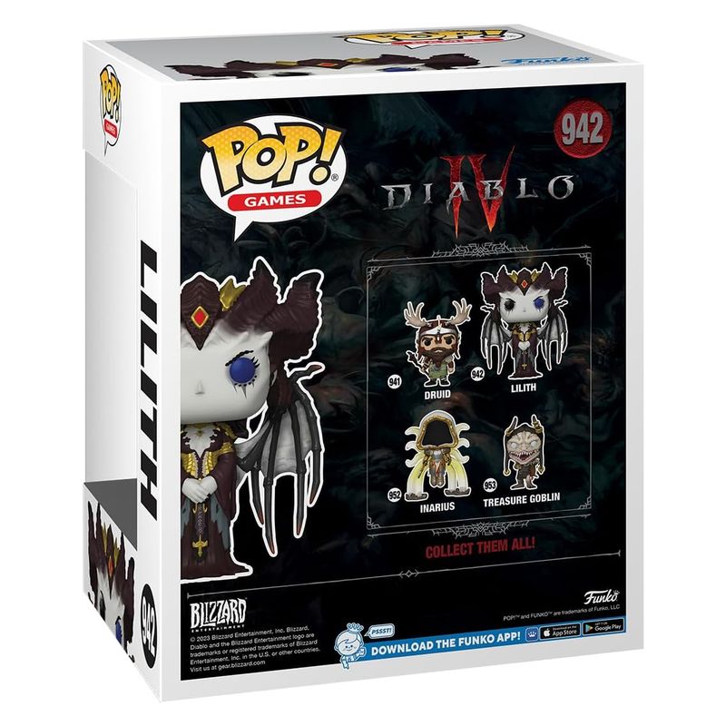 Funko POP! Games 942 Diablo IV personaje Lilith figura completa vinilo - Imagen 3