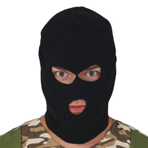 Capucha para disfraz de ladrón complemento de disfraz Guirca 2993