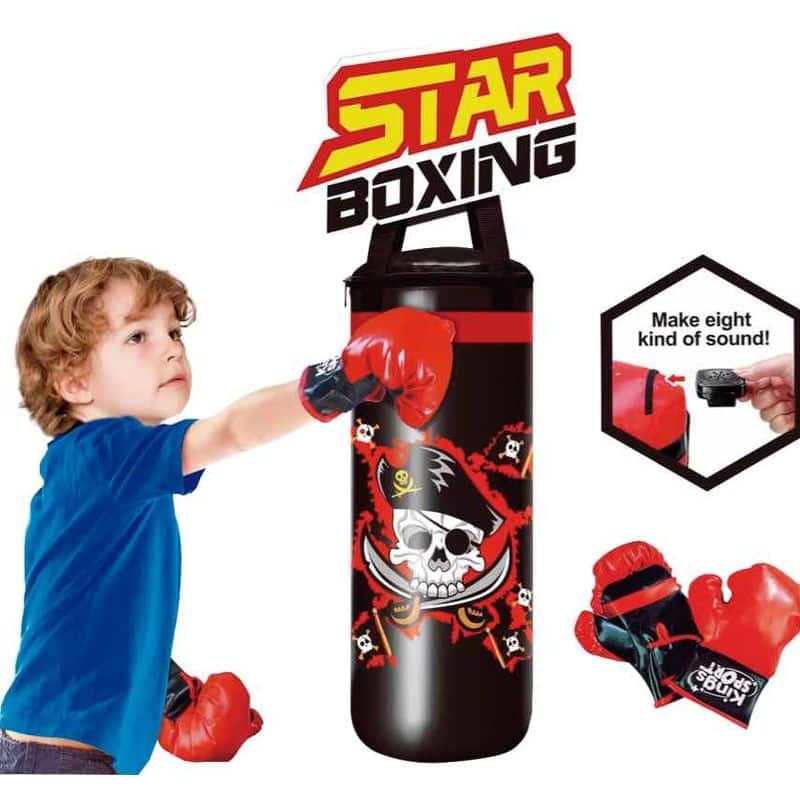 Saco de boxeo infantil Star Boxing con acción real y sonido incluido 23-717 - Imagen 2