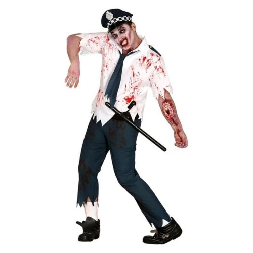 Disfraz Halloween adulto policía zombie sangriento talla 48-50 Guirca
