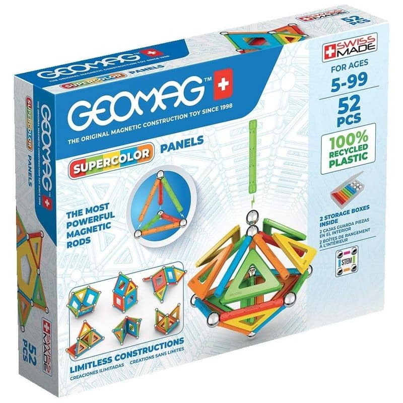 Geomag Green supercolor kit de construcción magnética con 52 piezas