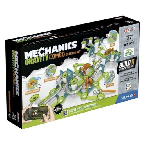 Geomag Mechanics Gravity kit construcciones magnéticas con 153 piezas