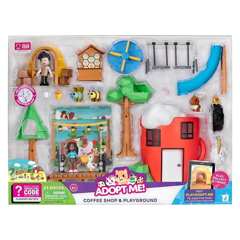 Playset juguetes Coffe Shop Adopt Me! Roblox escenarios y personajes - Imagen 2