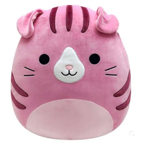 Squishmallows peluche oficial de Geraldine gato atrigrado de 40 cm