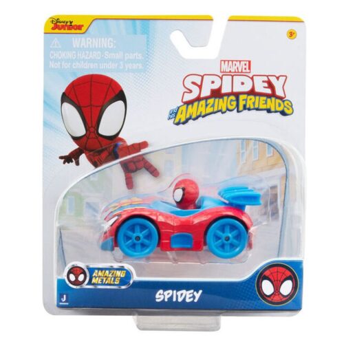Vehículo con figura Spidey Amazing Metals SNF0193-SPIDEY TOY