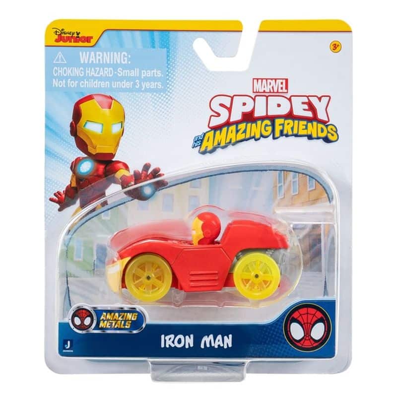 Vehículo con figura Iron Man Amazing Metals SNF0193-IRON MAN TOY