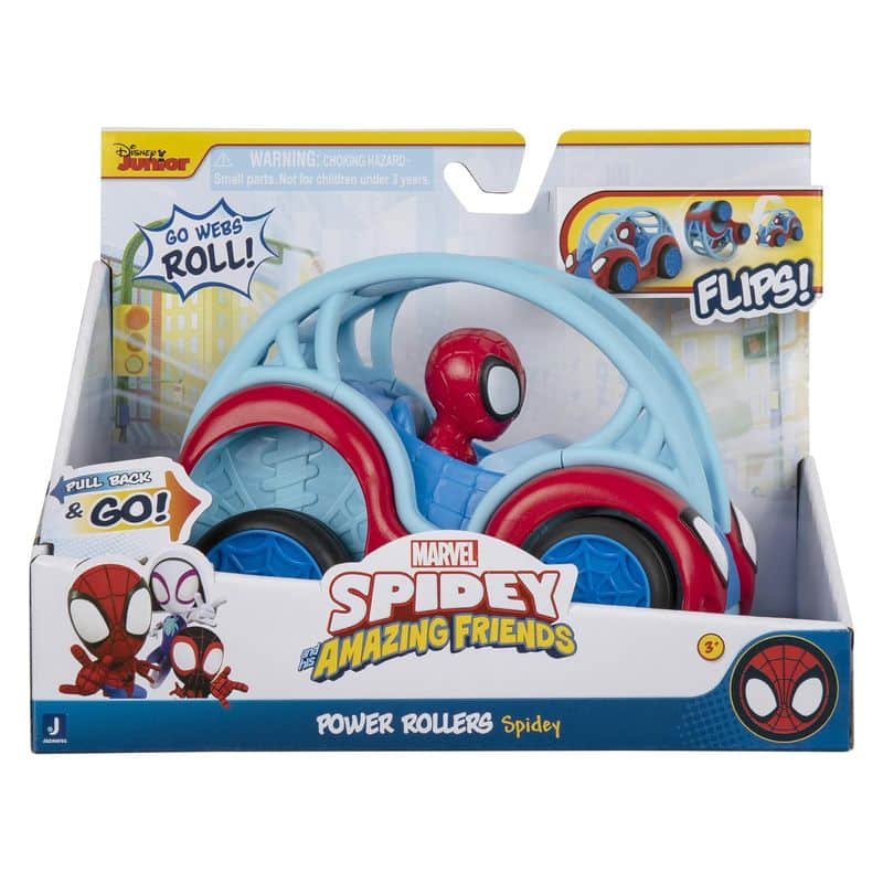 Vehículo infantil de Spidey Power Rollers que gira haciendo flips - Imagen 2