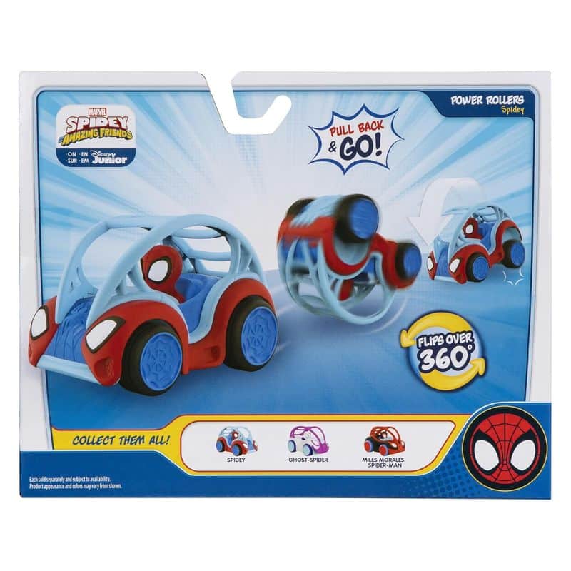 Vehículo infantil de Spidey Power Rollers que gira haciendo flips - Imagen 3