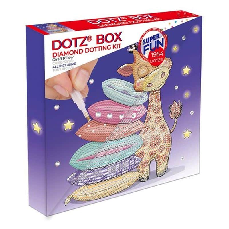 Kit manualidades Diamond Dotz Art Jirafa Pillow 1954 piezas DBX078