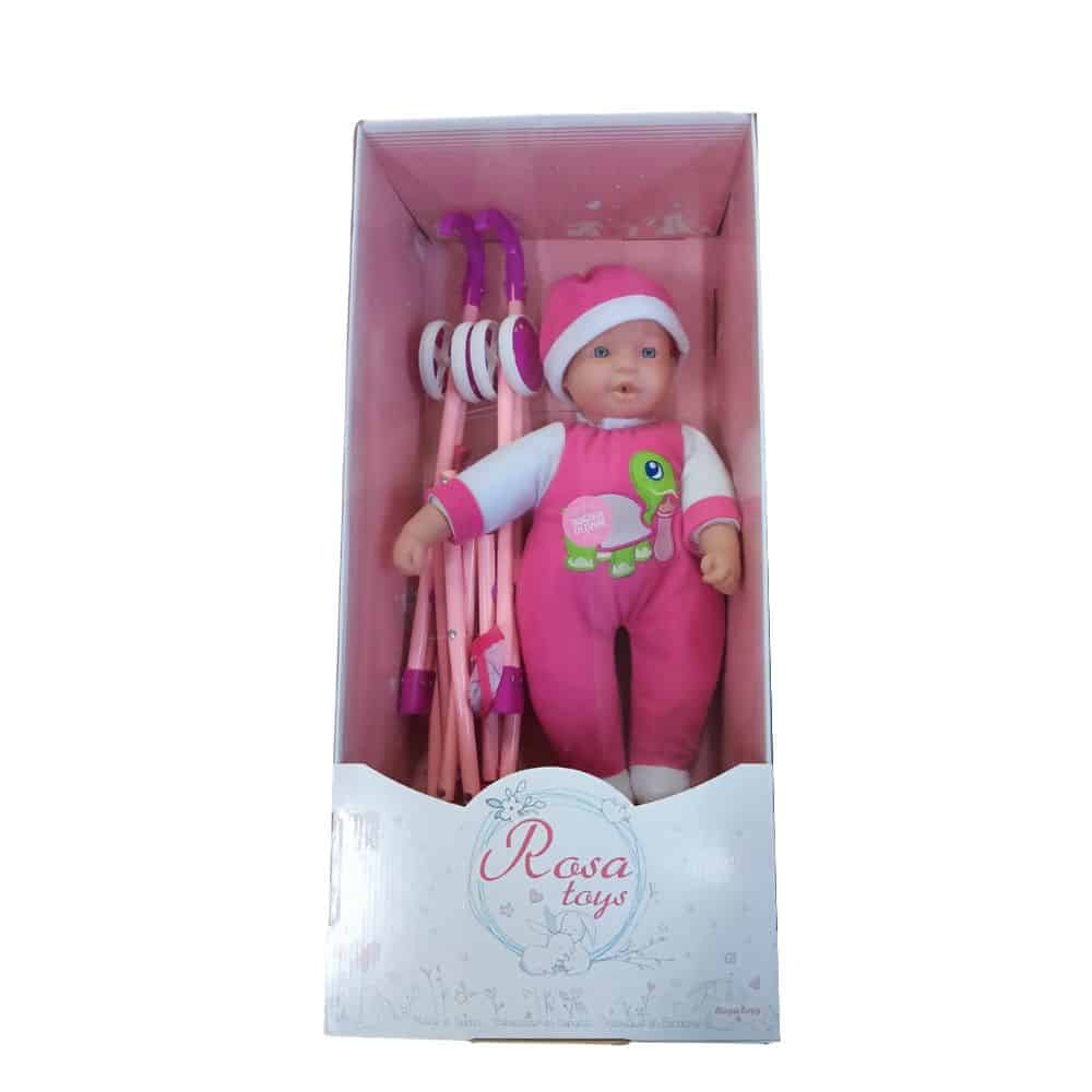 Muñeca con carrito de 45 cm de altura de Rosa Toys referencia 4622