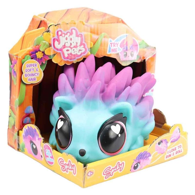 Mascota interactiva Jiggly Pets Skiky Erizo azul movimiento y sonidos - Imagen 2