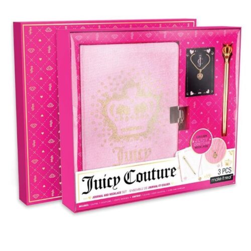 Set de diario más joyería infantil Make It Real Juicy Couture 3 Pcs 4423