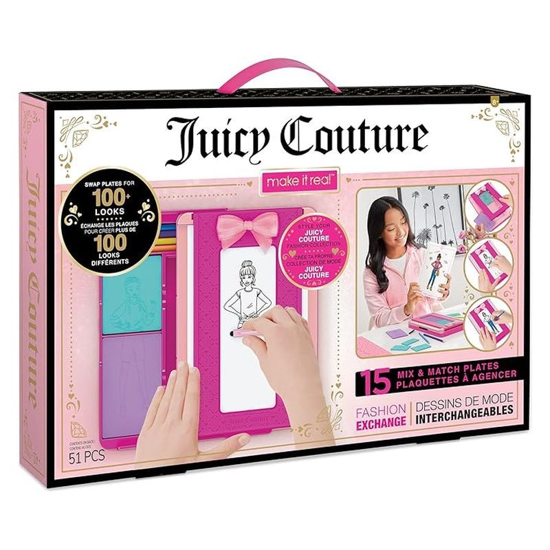 Kit infantil diseño moda Juicy Couture con 100 looks Make It Real 4416