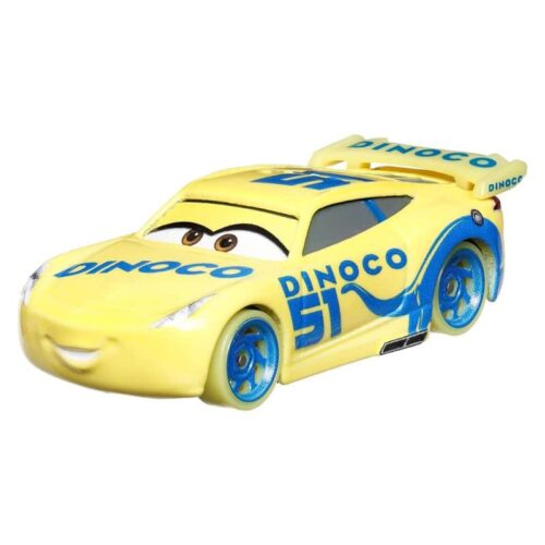 Dinoco Cruz Ramirez Disney Pixar Cars glow racers metalizado de 1:55