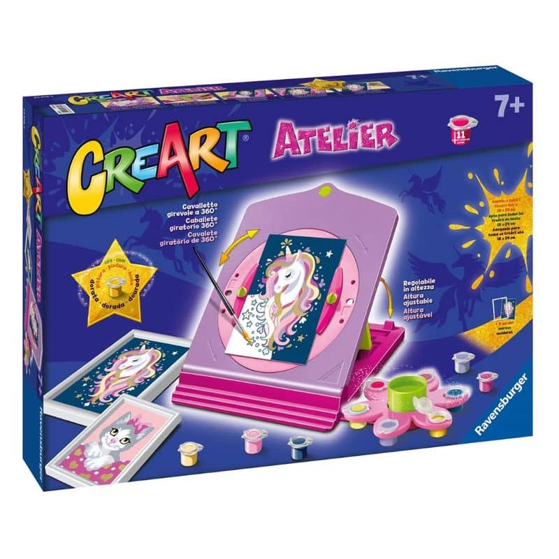 Set CreArt Unicornio con caballete 23858 de Ravensburger