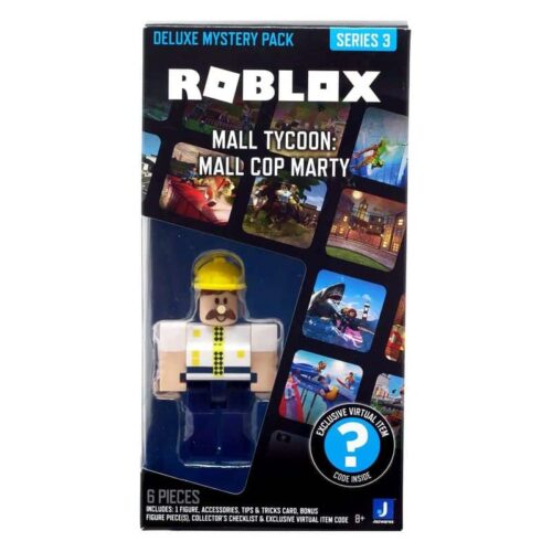 Roblox figura deluxe pack Mystery Mall Tycoon Mall Cop Marty serie 3