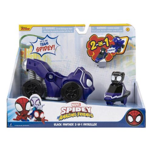 SPIDEY VEH. B.PANTHER y MOTO SNF0166 <