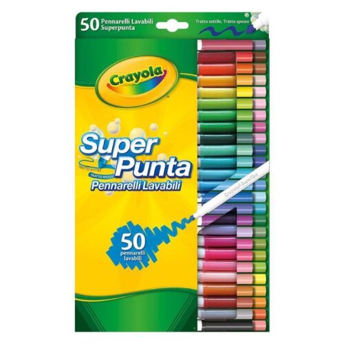 Estuche de 50 rotuladores lavables de Crayola