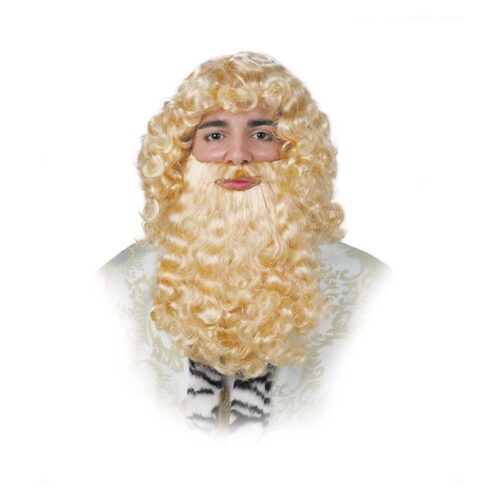 Peluca deluxe rubia especial para disfraz del Rey Mago Gaspar 2171 Fycar